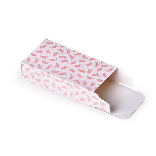 مجموعة (12) علبة مناديل لتوزيعات المواليد - وردي