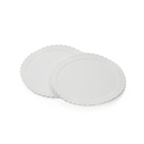 كوستر ورقي بلون أبيض- (200) حبة | 8.5 سم