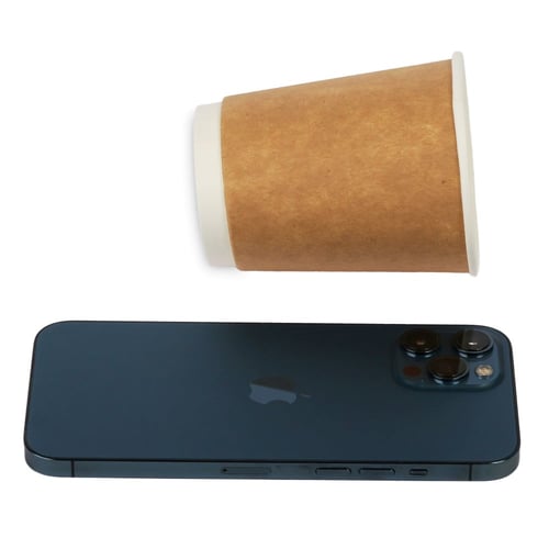 مجموعة (25) كوب ورق كرافت فاخر بطبقتين | 9 انز