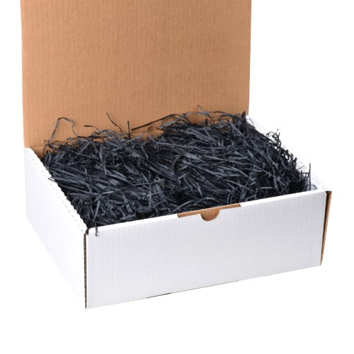 قصاصات ورق سوداء لتغليف الهدايا والمنتجات - 200 جر...