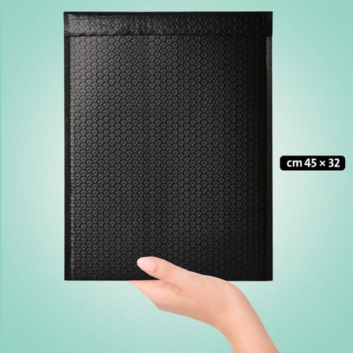 مجموعة (10) اظرف اسود للطرود البريدية بفقاعات حماي...