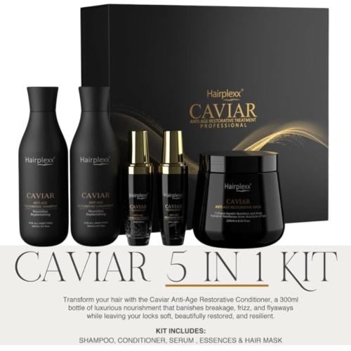 مجموعة علاج الشعر الفاخرة بالكافيار من هير بليكس 5...