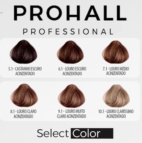 صبغة الشعر Select Color Prohall البرازيليه لونِ أش...