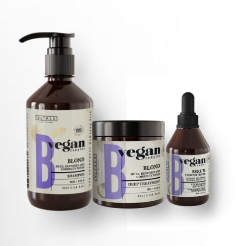 مجموعة الشعر المصبوغ بلوند فيغان B البرازلية