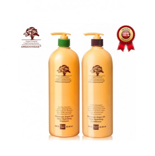 شامبو وبلسم ارجان ميداس الاصلي حجم 1000 مل