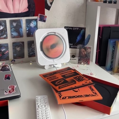 مشغل CD ابيض