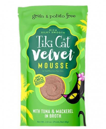 تيكي كات فيلفيت موس التونة والماكريل في مرق طعام ر...