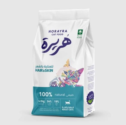 هريرة طعام جاف للعناية بالشعر