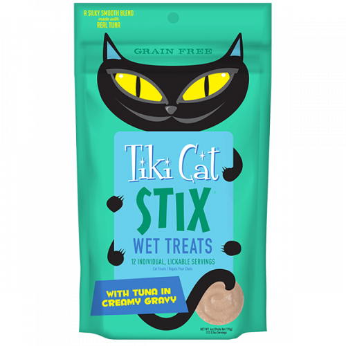 تيكي كات ستيكس مكافات رطبه مع التونا و المحار الكر...