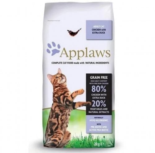 ابلاوز طعام القطط البالغه الدجاج والبط