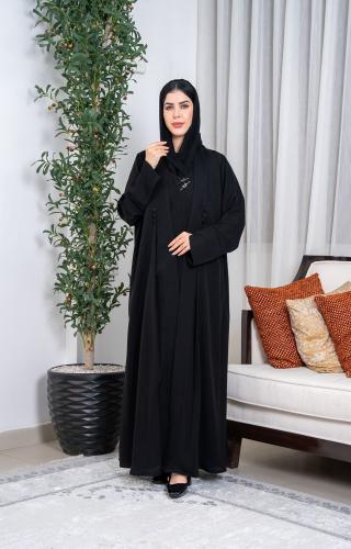 عباية ربع كلوش _قطعتين متصله