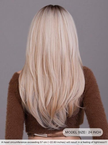 باروكة تلجي بغرة ناعم 24 إنش