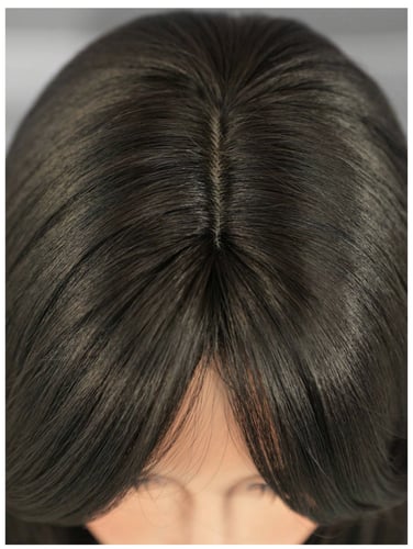 روكة بني غامق بغرة ناعم 24 إنش