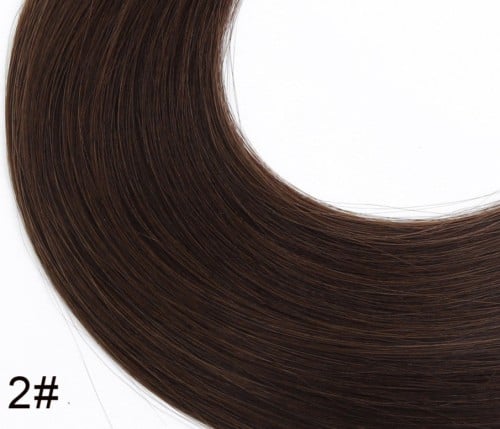 وصلة شعر تيب لاصق (ستيكر) بني غامق