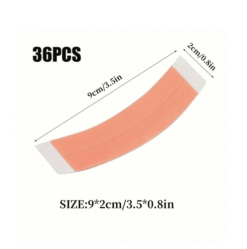 شريط لاصق مزدوج الجانب مقاوم للماء أحمر 36 قطعة