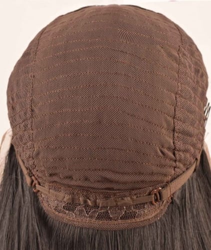 باروكة شعر أسود جذور أمامية مموج