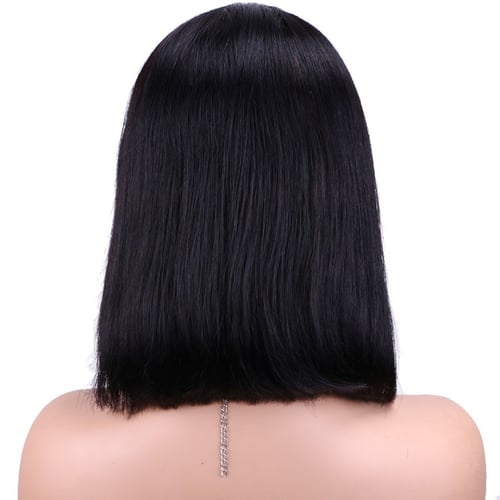 باروكة مقدمة حرير أسود 16 إنش برازيلي