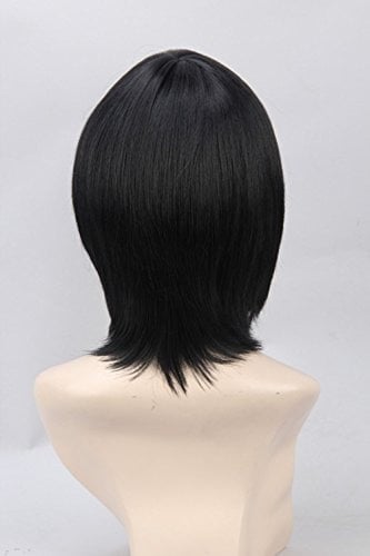 باروكة شعر أسود رجالي ناعم