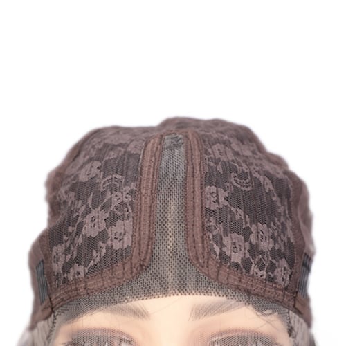 باروكة شعر خصل أشقر جذور أمامية ناعم