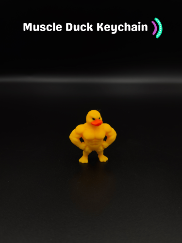 Muscle Duck Keychain