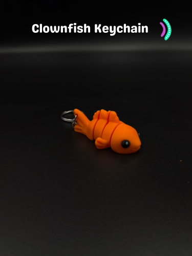 Clownfish Keychain