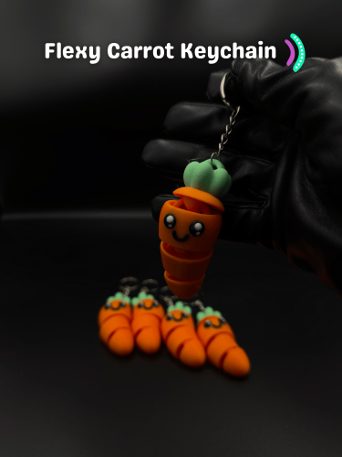 Flexy Carrot Keychain