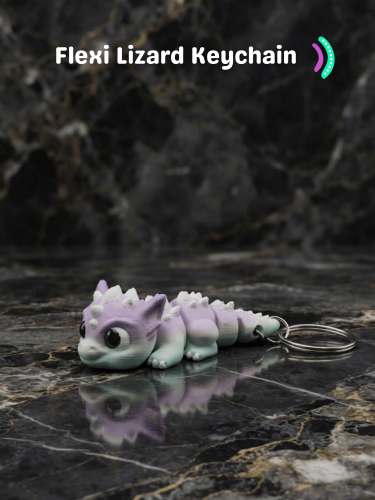 Flexi Lizard Keychain