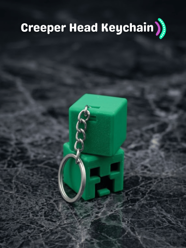 Creeper Head Keychain