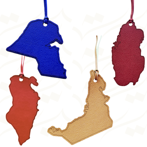 خريطة دول الخليج من الجلد