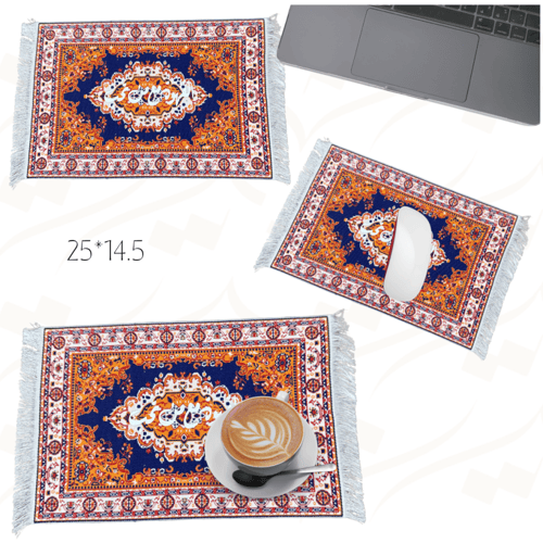 كوستر بنمط شرقي مع طباعة مقاس ٢٥*١٤٫٥