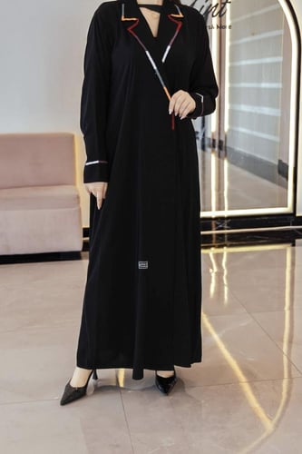 عباية ملكي قلاب ملون دردوز أنيقة وعصرية