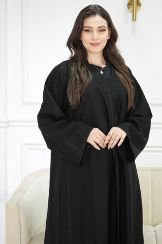 عباية كلوش هاري كتان – إطلالة عصرية أنيقة