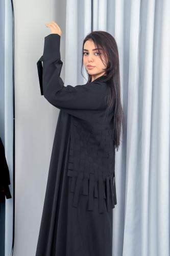 عباية كريب كاروهات جديد