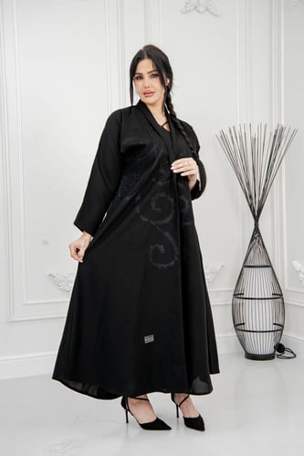 عباية كتان هاري أمام – ستايل عصري مميز