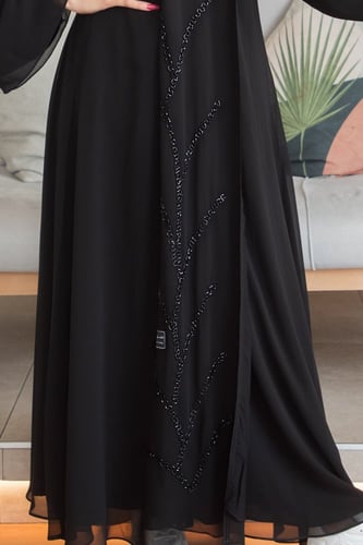 عباية شيفون بطانة شك – أنيقة ومميزة