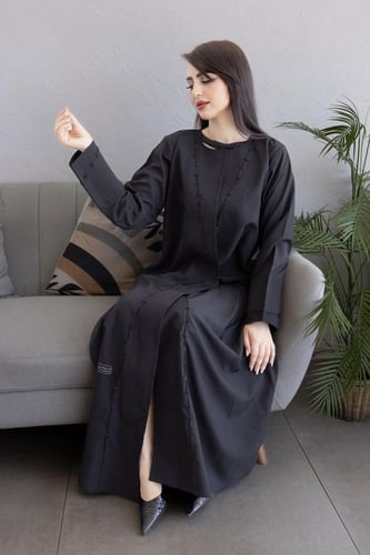 عباية كريب دقة خيط دودوز أمام وكم بحريني – فاخرة و...