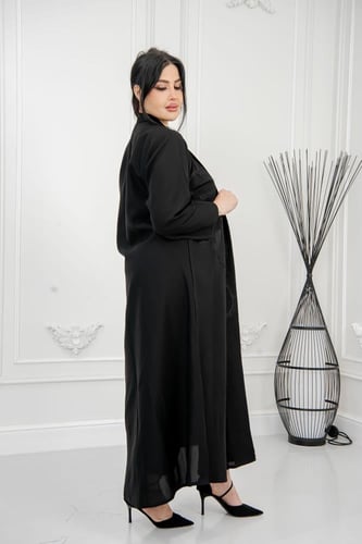 عباية كتان هاري أمام – ستايل عصري مميز