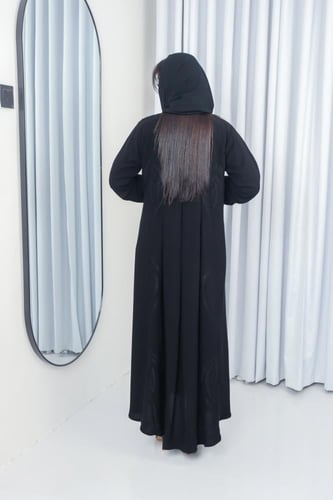 عباية ملكي كوري تطريز قصة اختياري أنيقة وراقية