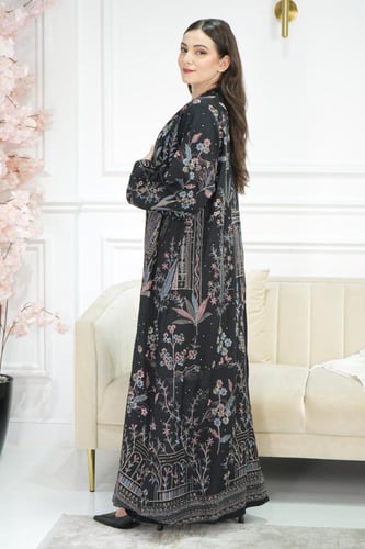 عباية ملون مشجر كامل