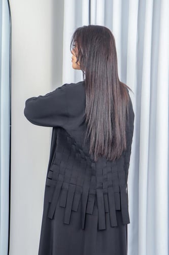 عباية كريب كاروهات جديد