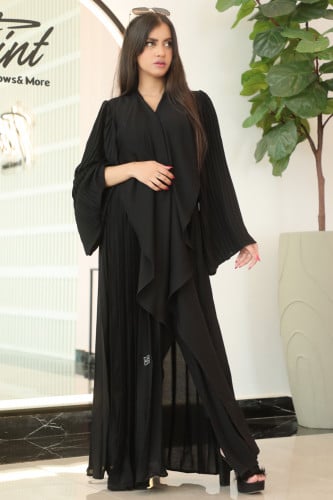 عباية زوم كسرات كامل كم مربع – فاخرة ومميزة