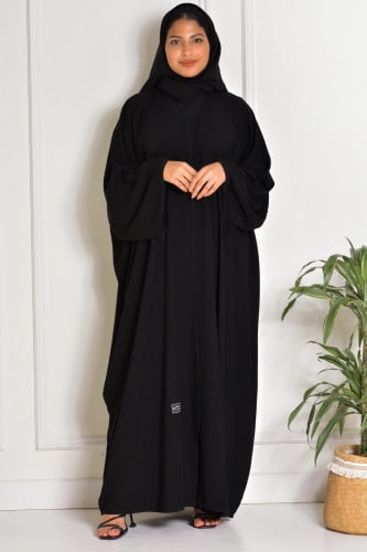 عباية إماراتي ملكي كوري بكم قيطان مستقيمة وأنيقة