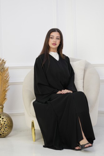 عباية أوفر نواعم بطبقتين وكسرات على الكتف عملية وأ...