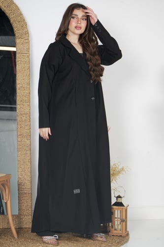 عباية ملكي بتدخيلات سهرة أنيقة مع كم مروحة فرنسي ف...