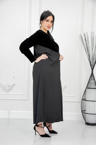 عباية مثلث قطيفة بلاتينوم – فخامة وأناقة