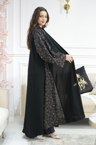 عباية مشجر جوانب وكم