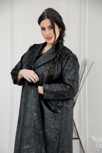 عباية شتوي قلاب شموه مطرز – فاخرة وعصرية