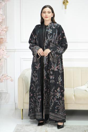 عباية ملون مشجر كامل