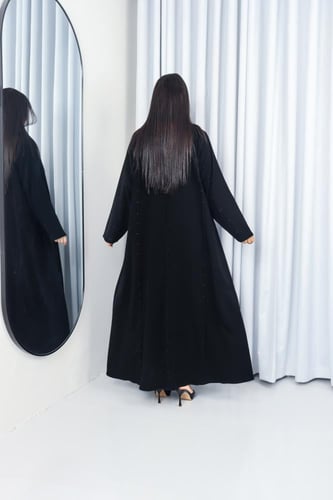 عباية كريب ملكي دردوز حبيبات أنيقة وراقية