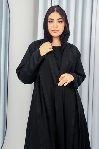 عباية كتان مع أكمام مشجر فاخرة وأنيقة للإطلالات ال...